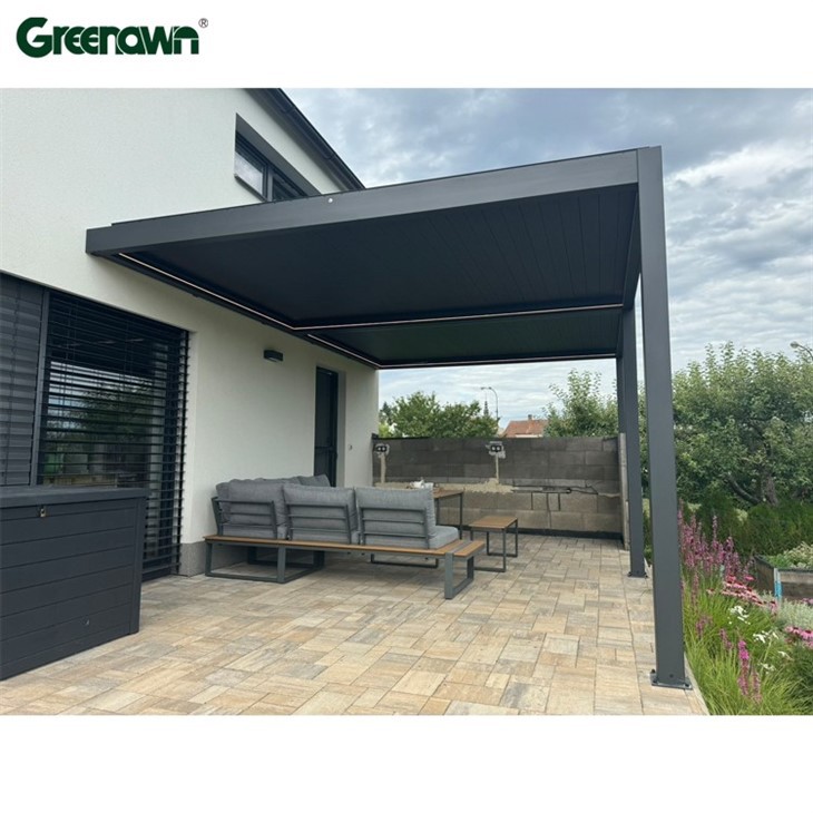 Black Aluminum Pergola
