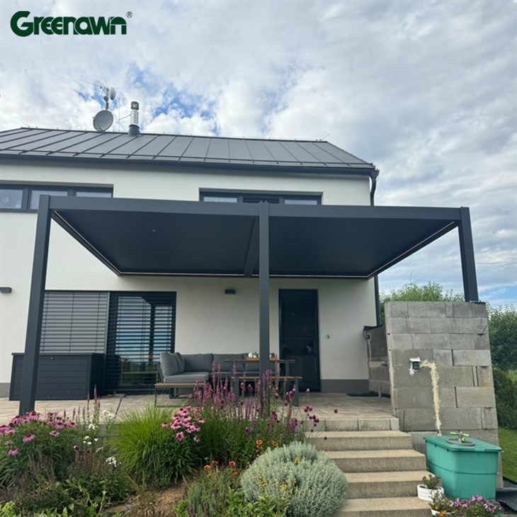 Pergola Aluminium Hitam