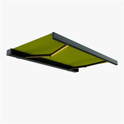Awning Boleh Tarik Kaset Penuh Greenawn